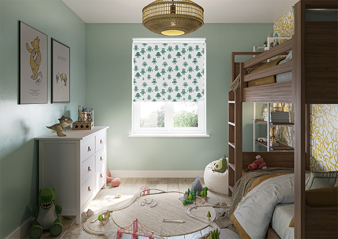 Robo Town, Emerald - Twist&Fit Roller Blind - Image 8